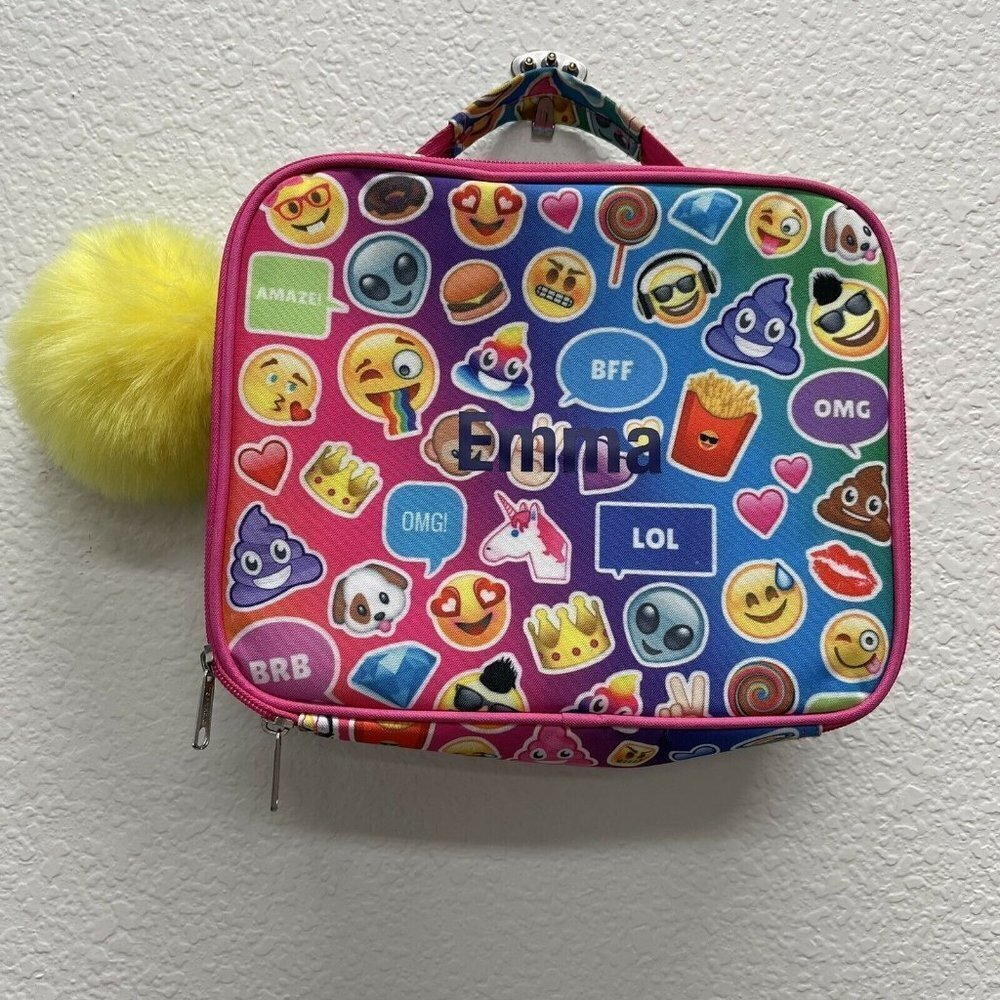 Top Trenz Back to School Kids Lunch Box Emoji Emma